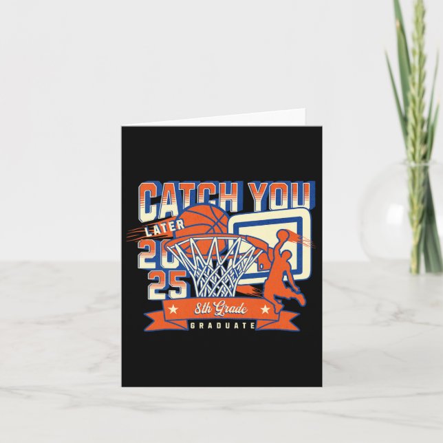 Cartão Graduação Do 8º Grau Equipe Cl De 2025 Engraçada (Frente)