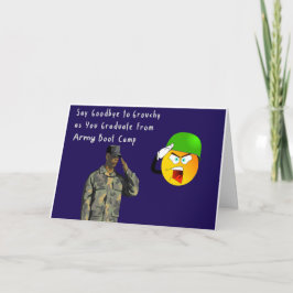 Cartão Graduação do Campo de Boot do Exército Humoroso