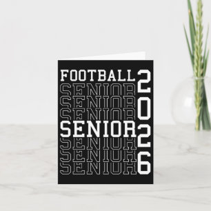Cartão Graduação do Mais velho de Futebol da Noite do Mai