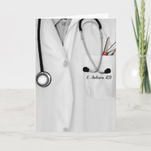 Cartão graduação em enfermeiro rn personalizado