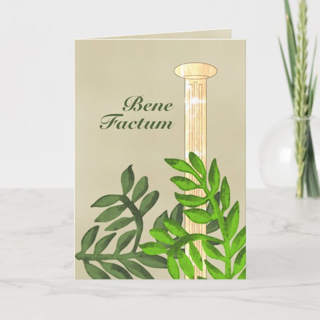 Cartão Graduação em latim (Frente)