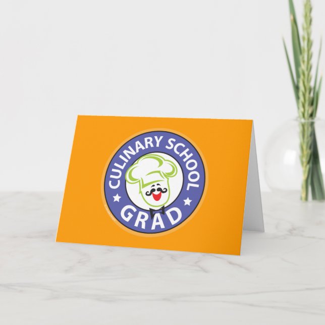 Cartão Graduação Escolar Culinária (Frente)