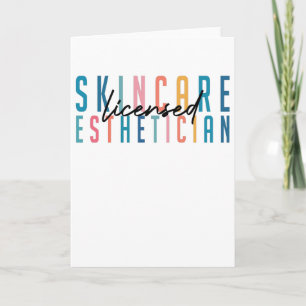 Cartão Graduação Estética De Pele Licenciada Pela Retro