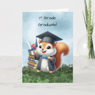 Cartão Graduação Graduada Graus de Esquilo