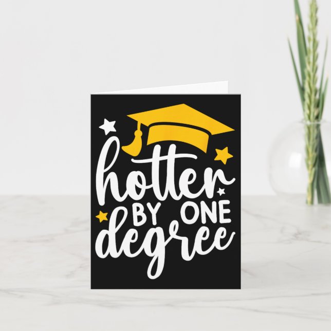 Cartão Graduação Mais Quente Em Um Grau Engraçado 2025 (Frente)