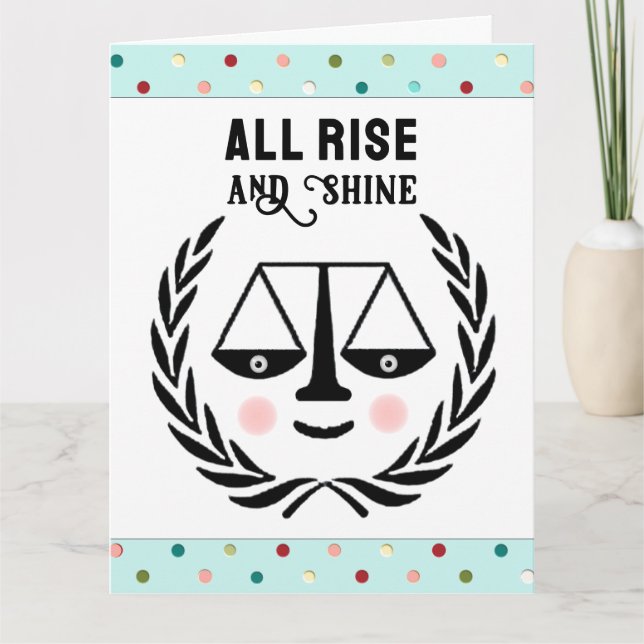 Cartão Graduação na Faculdade de Direito Engraçado (Frente)