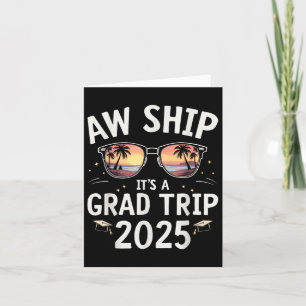Cartão Graduação Navio Formando Tee Aw Navio De Cruzament