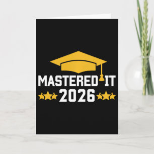 Cartão Graduação no Mestrado Dominou Cl de 2026 G