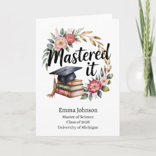 Cartão Graduação Personalizada Masterizada