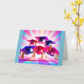 Cartão Graduação PopArt Chapéu de Saudação Dobrado