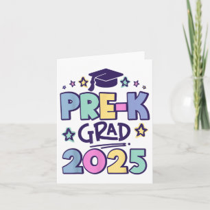 Cartão Graduação pré-k 2025 da pré-escola 2025 _1