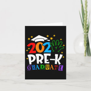 Cartão Graduação Pré-k Do Formando 2025 Da Pré-Escola Cl