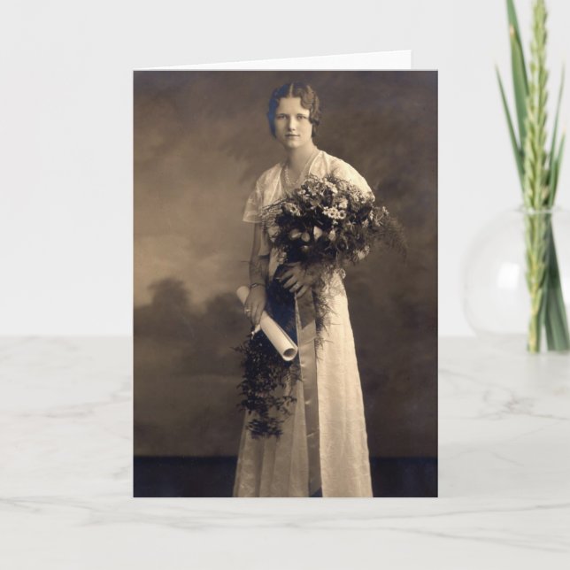 Cartão Graduação Vintage (Frente)