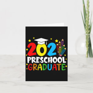 Cartão Graduado no pré-escolar 2026 pré-escolar graduado