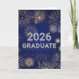 Cartão Graduate 2026 Fireworks Card
