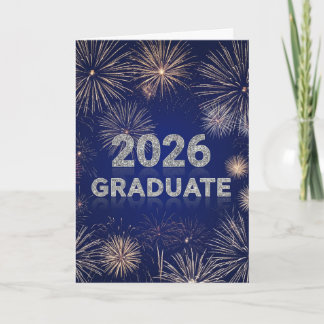Cartão Graduate 2026 Fireworks Card