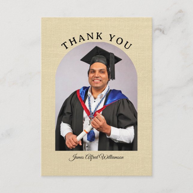 Cartão Graduation Arch Thank You card (Frente)