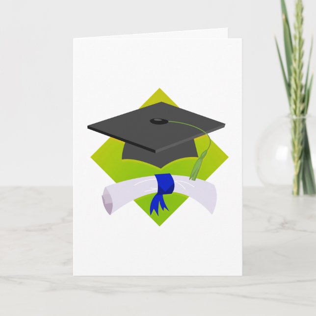 Cartão Graduation Cap & Diploma (Frente)