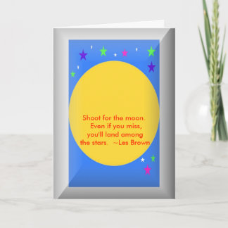 Cartão Graduation card with quote