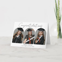 Cartão Graduation Congratulations Arch Photos Graduate