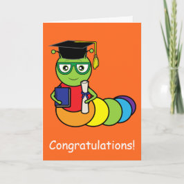 Cartão Graduation Congratulations Bookworm