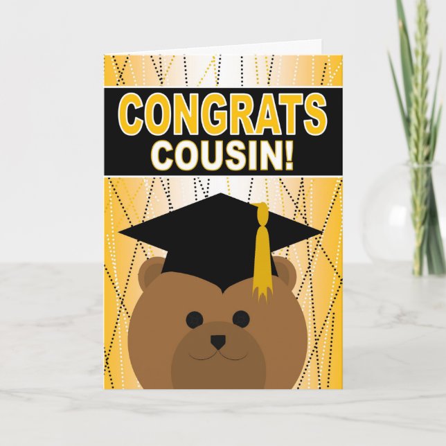 Cartão Graduation Congratulations for Cousin (Frente)