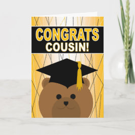 Cartão Graduation Congratulations for Cousin
