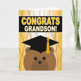 Cartão Graduation Congratulations for Grandson
