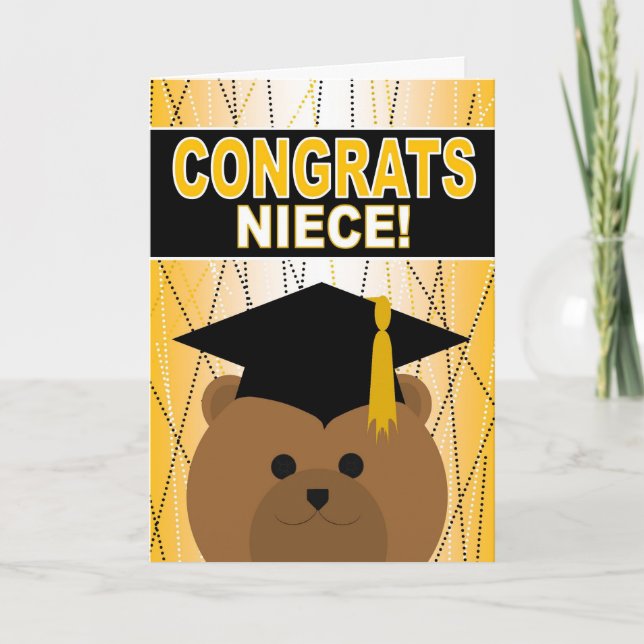 Cartão Graduation Congratulations for Niece (Frente)