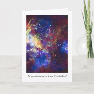 Cartão Graduation Congratulations, Tarantula Nebula Stars
