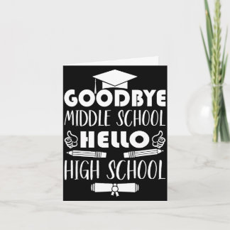 Cartão Graduation gift for a little girl going to middleG