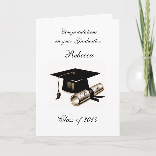 CARTÃO GRADUATION GREETING CARD (Frente)