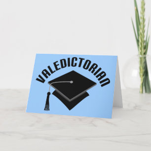 Cartão Graduation Hat Valedictorian Head of Class Gift