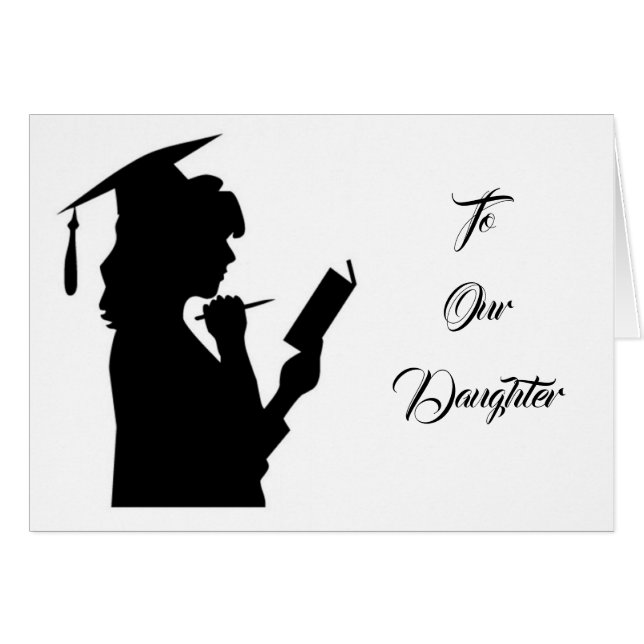CARTÃO GRADUATION LOVE AND PRIDE FOR DAUGHTER (Frente Horizontal)