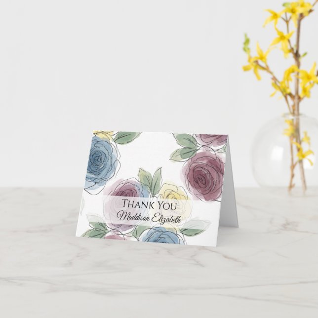 Cartão Graduation Thank  (Flor Amarela)