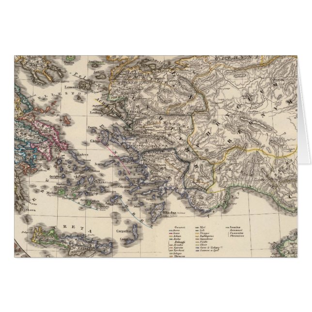 Cartão Graecia tempore migrationis doricae (Frente Horizontal)