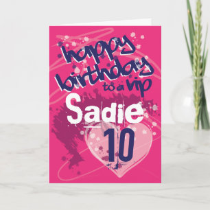 Cartão Graffiti Girl's Customised Birthday Card