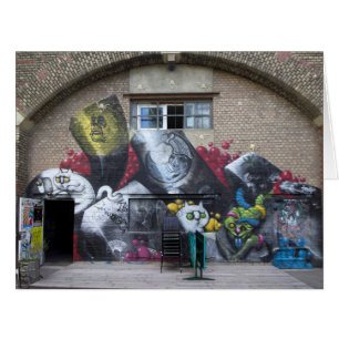 Cartão Graffiti On Stadtbahnbogen, Wien Österreich