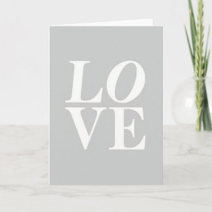 Cartão Gráfico de Amor Elegante
