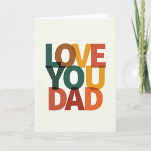 Cartão Gráfico de Amor para Você Papai