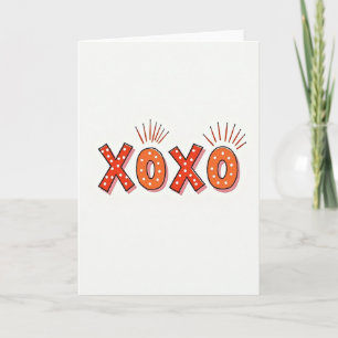 Cartão Gráfico de Amor Xoxo