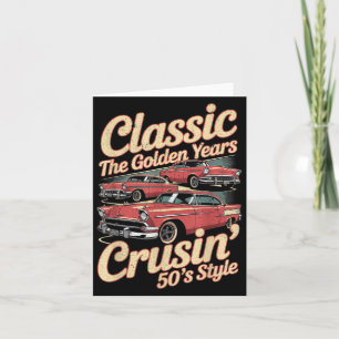 Cartão Gráfico De Carro Retro Engraçado Não Antigo, Apena
