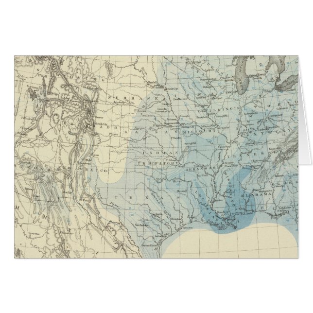 Cartão Gráfico de Chuva dos EUA (Frente Horizontal)