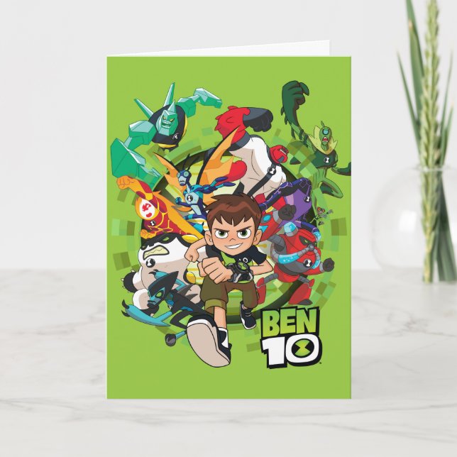Cartão Gráfico de Corrente de Alienígena Ben 10 (Frente)