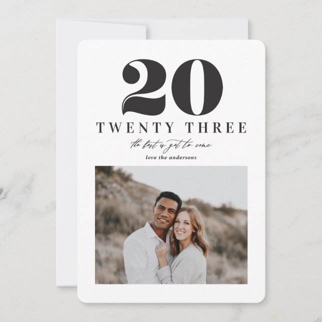 Cartão gráfico de férias de 2023 (Frente)