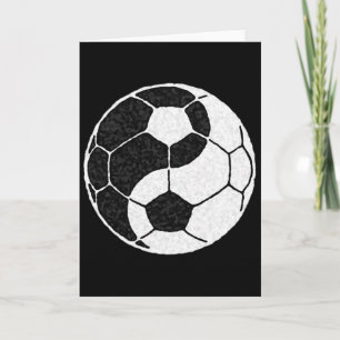 Cartão Gráfico de Futebol Yin Yang Para Homens Mulheres M