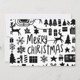 Cartão gráfico de Natal Merry