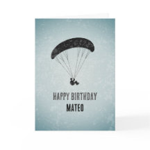 Gráfico de Parapente Moderno no Aniversário do Gru