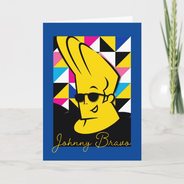 Cartão Gráfico de Pop de Arte Johnny Bravo (Frente)