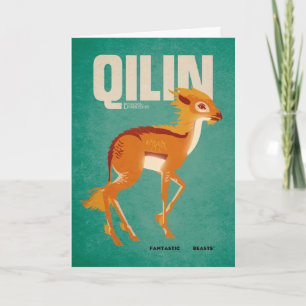 Cartão Gráfico de Qilin Vintage